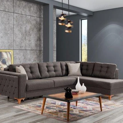 
2021 MERIC Modern Living Room Sofas Comfortable Corner Set With Storage Color Variety 
