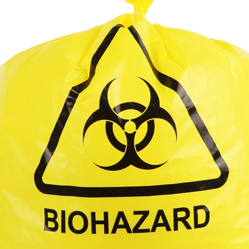 Factory Wholesale Plastic Disposable PP Biohazard Polypropylene Autoclave Bags With Temperature Indicator