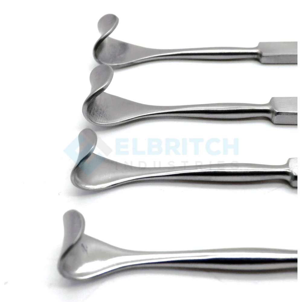 4 Pieces Set of DESMARRES Eye Retractor 11mm, 13mm, 15mm, 17mm Ophthalmic Surgical Ophthalmology Stainless Steel Instruments