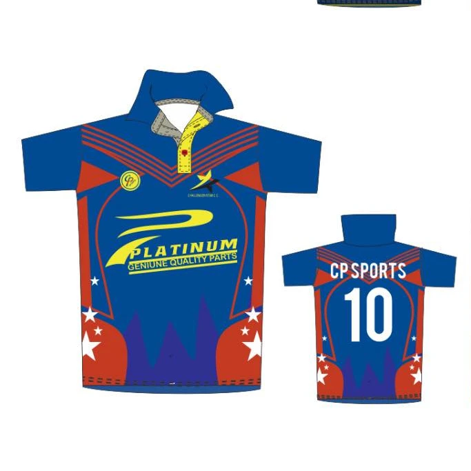 Рубашки для крикета сублимационная цифровая печать на