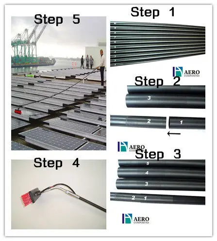 carbon fiber gutter vacuum pole