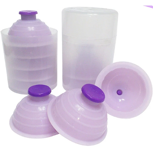 Low price wholesale High quality Silicone Cupping Set Body Vacuum Treatment Professional silicone cupping set