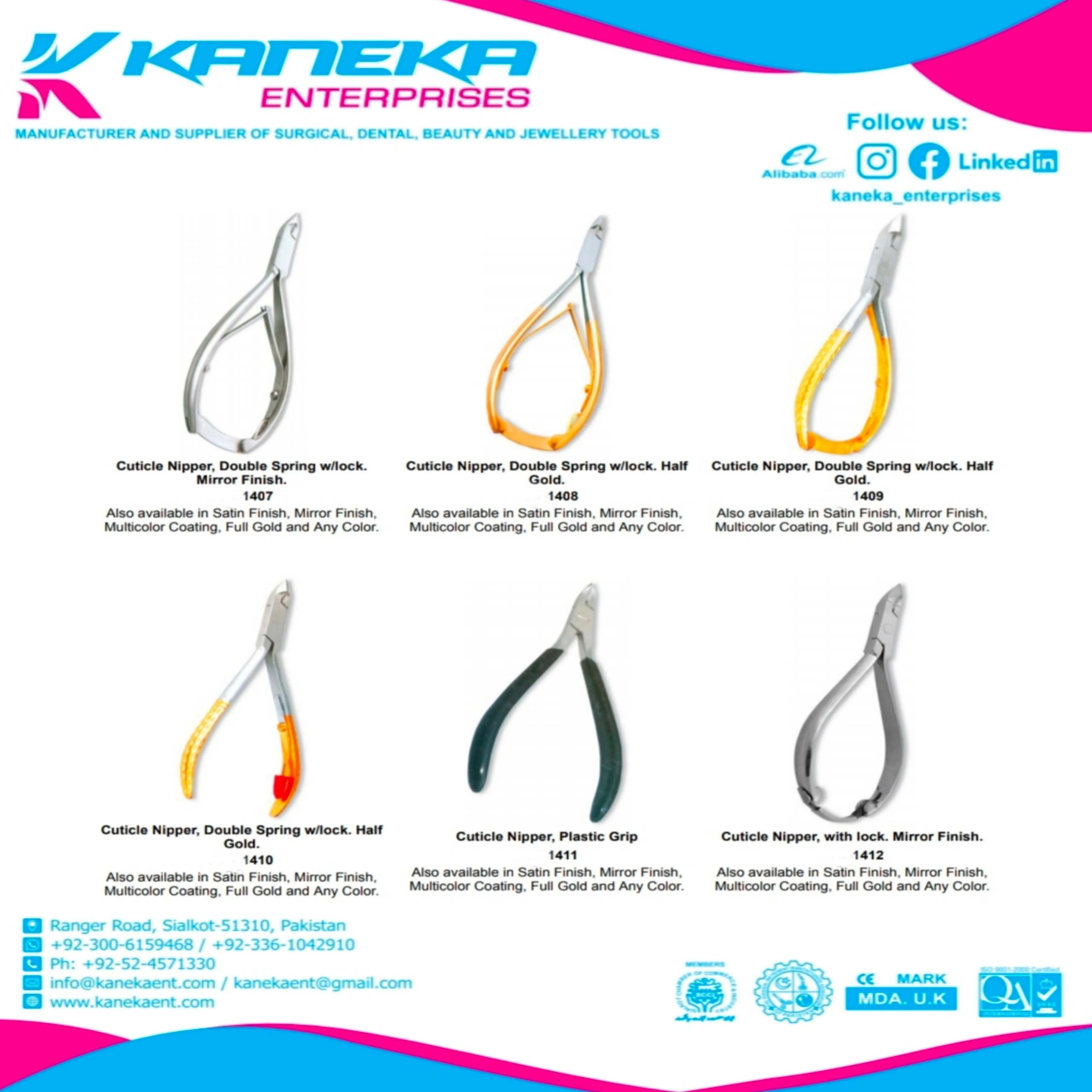 Pro Cuticle Nipper is an expertly crafted, ultra-sharp tool designed to effectively and safely remove dead skin Round Head