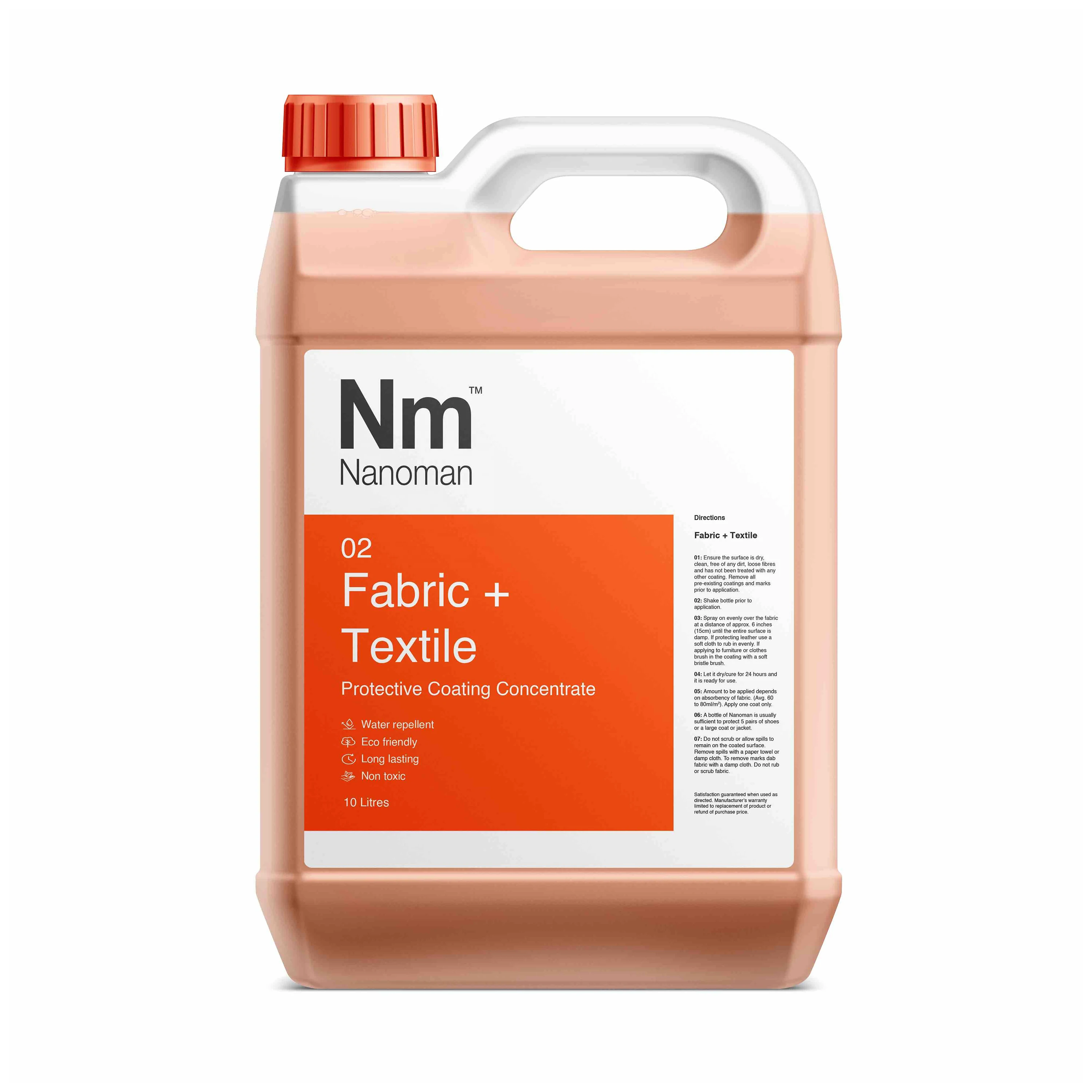 
Nanoman - Fabric and Textile Super Hydrophobic Stain Repellent Long Lasting Nano Coating <span style=