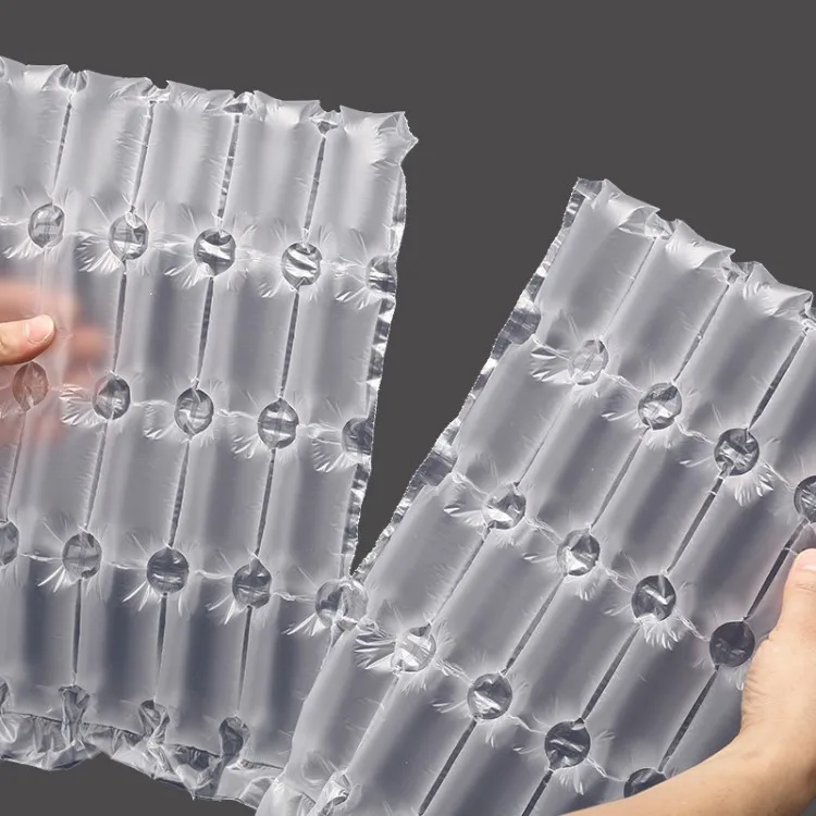 Inflatable Packing PE & PA Cushion Film Shock Resistant Air Bubble Column Packaging Wrapping Roll Sheet