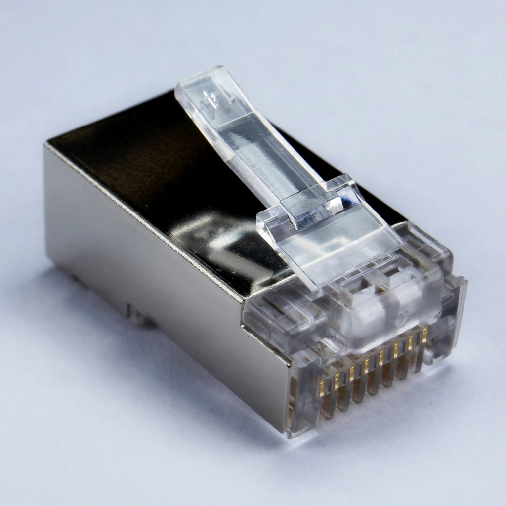 
Easy Plug Shielded STP 1row design CAT6 CAT5E RJ45 Thru for network 