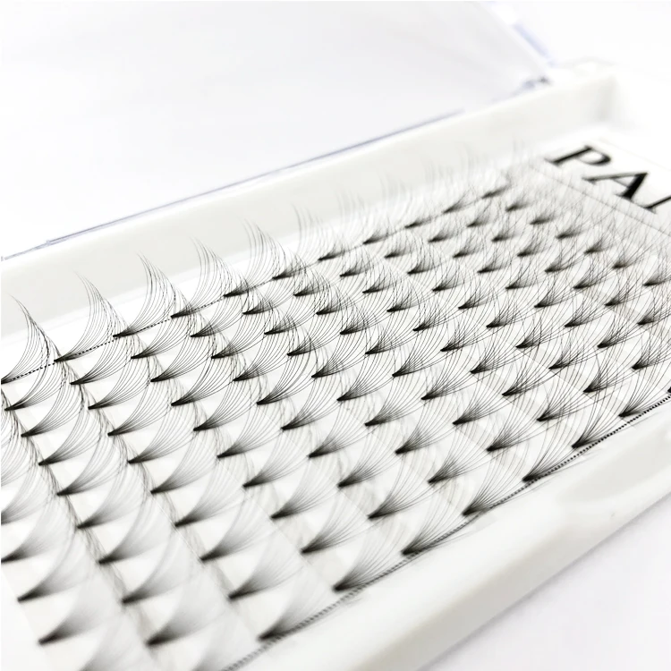 
Wholesale Short Stem D Curl Premade Volume Eyelash Extensions Heat Bonded 10D 0.03 Premade Fans Eyelash 