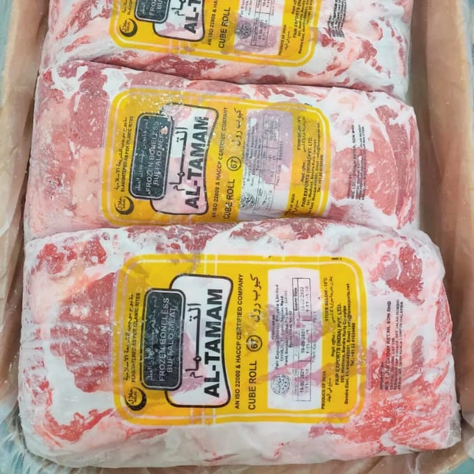 Best Frozen Boneless Buffalo Cube roll Indian Fresh Halal Frozen boneless Buffalo Meat  buffalo meat Frozen beef In cheap price