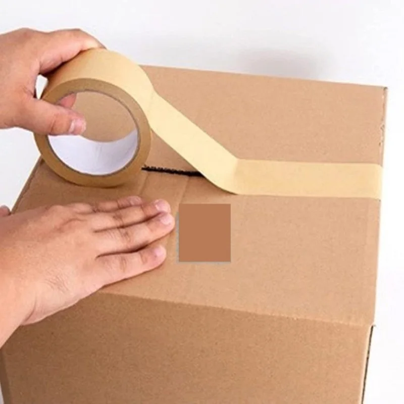 Eco Friendly Brown reinforced kraft paper gummed tape for Packaging Carton Sealing