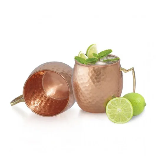 igh quality copper mugs for moscow mule custom hammered beer mule copper mug copper cups tin mug high quality Exporter