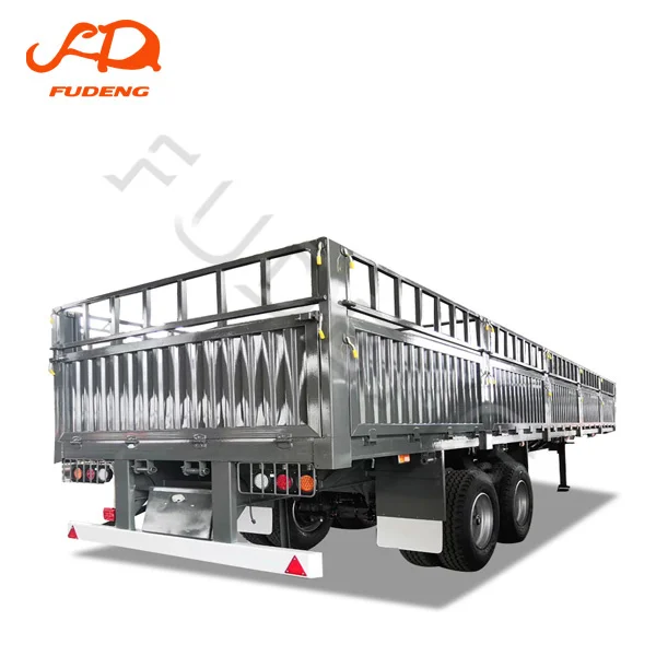 2 axles 60 tons fence cargo trailer carry cattle and livestock