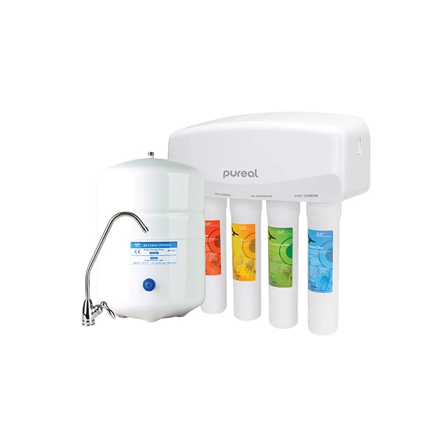 Pureal Under the Sink Water Purifier 4 Stage Eco-friendly Reverse Osmosis Filter NSF Certified PnP water Purification System