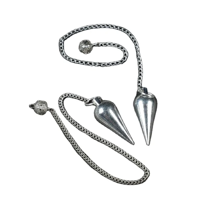 Silver Brass Pendulums | Brass Wholesale Metal Pendulums For Sale