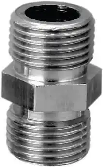 Brass Male and Female Nipple Male Female Thread Brass Pipe Fitting Nipple C.P. Hexagonal Nipple Brass Pipe Fitting