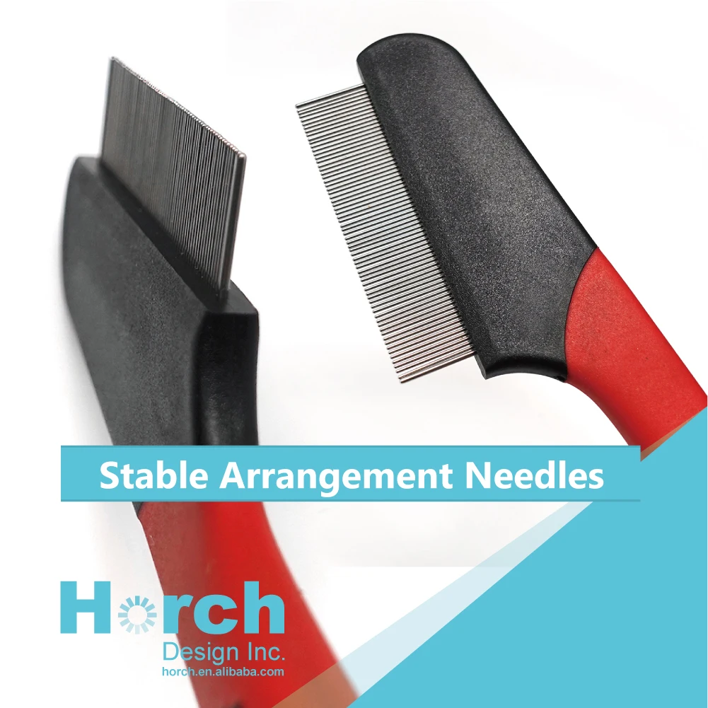 
Dog Flea Comb Logo Customized Grooming Products Metal Brush 