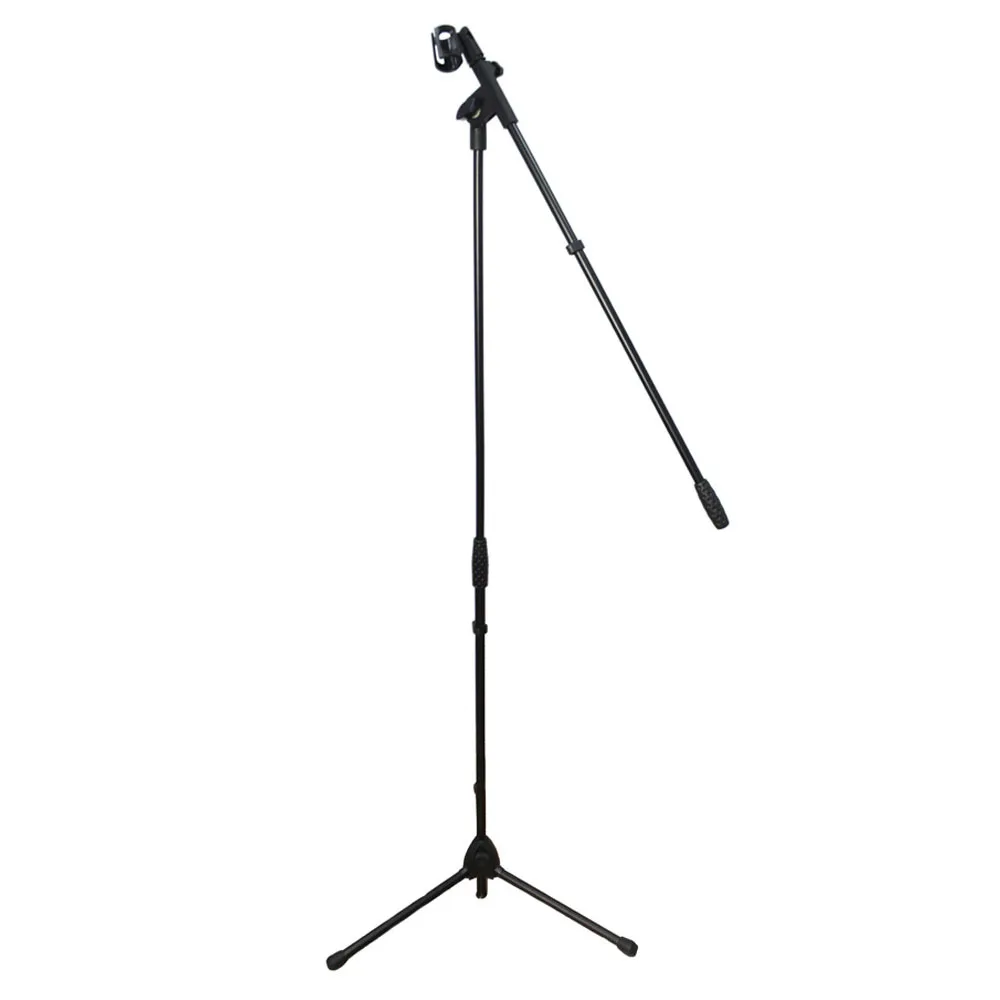 Axus Microphone Boom Stand Adjustable Height Mic Stand with Mic Clip Tripod Leg Design