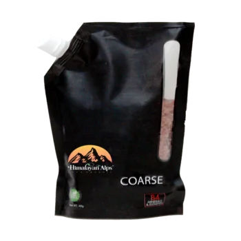 Himalayan Dark Pink Salt 0.2~0.5mm Fine Spout Printed Pouch 950 gm