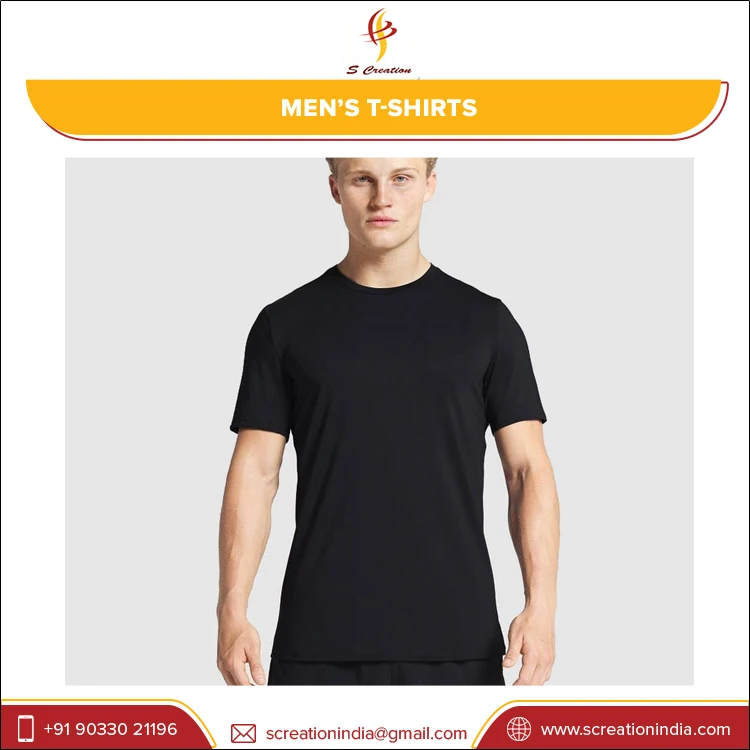 Low MOQ Customized OEM Men Gym Sports Running T Shirts Slim Fit Dry 100% Polyester Stretchable T-shirts