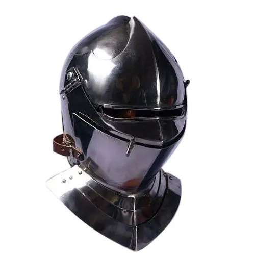 
Medieval Leather Dark Ages Armor Helmet with Chainmail 