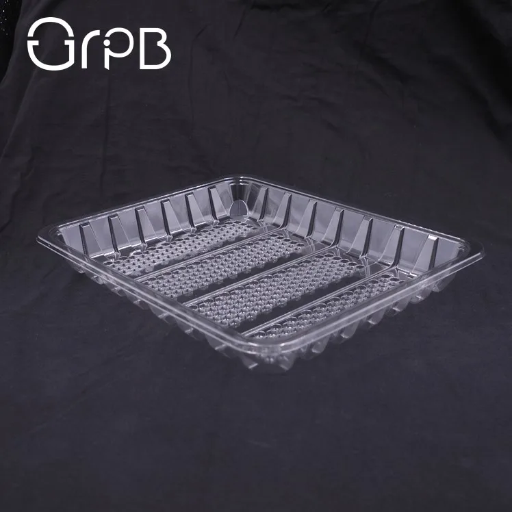 PET disposable liquid lock packaging plastic meat trays