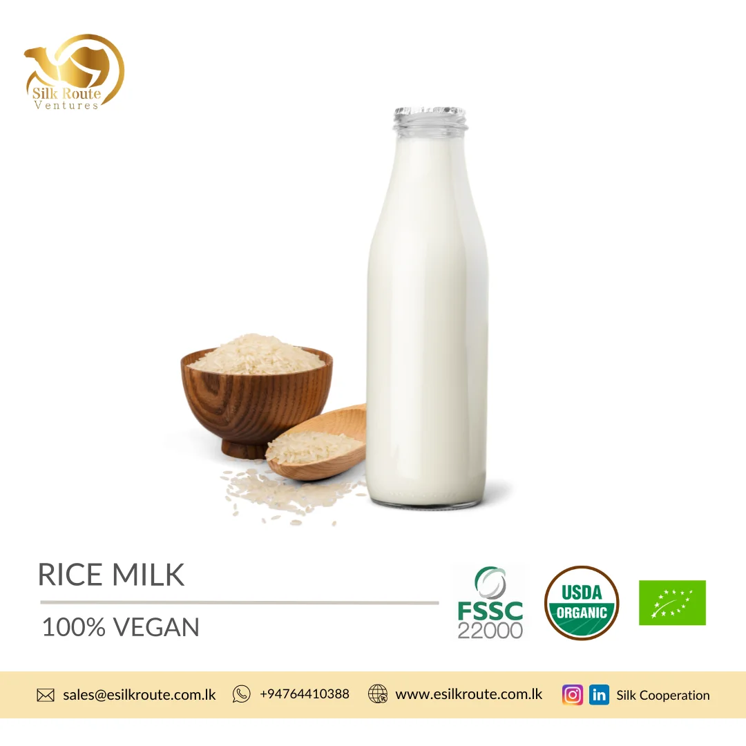 3 Weeks Shelf Life 100% Pure Organic Rich Taste Best Rate Vegan Rice Milk at Wholesale Price