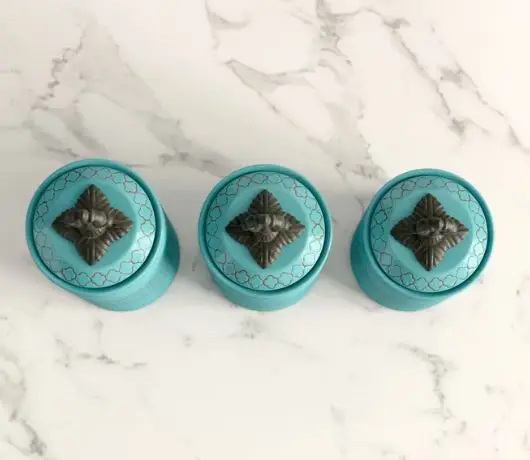 Stylish Metal Galvanized Spice Storage Container in Grey Color with Decorative Finished Perfect for Home and Kitchen Storage