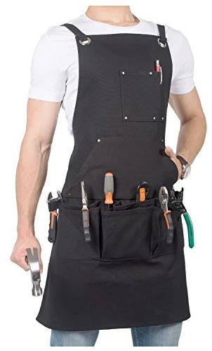 Top Quality Long Bib Aprons for Woodworks Carpenter Usage Adjustable Straps Neck House Working Cleaning Apron