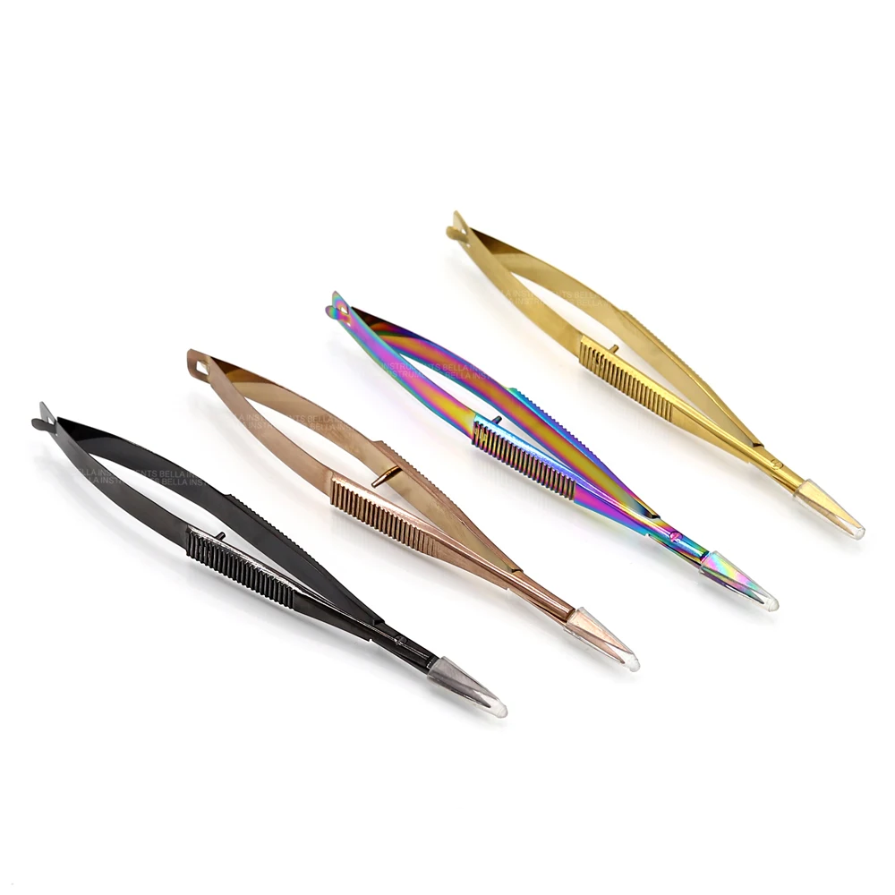 Новое поступление ручной работы из нержавеющей стали микро Пружинные ножницы для ресниц/ножницы наращивания ресниц