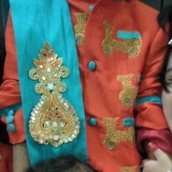 
INDIAN BOYS TRADITIONAL AND ETHNIC WEAR WEDDING SUIT LATEST DESIGNER WEAR WITH HAND MADE FULLY EMBROIDERED MATERIAL USE IN INDIA 