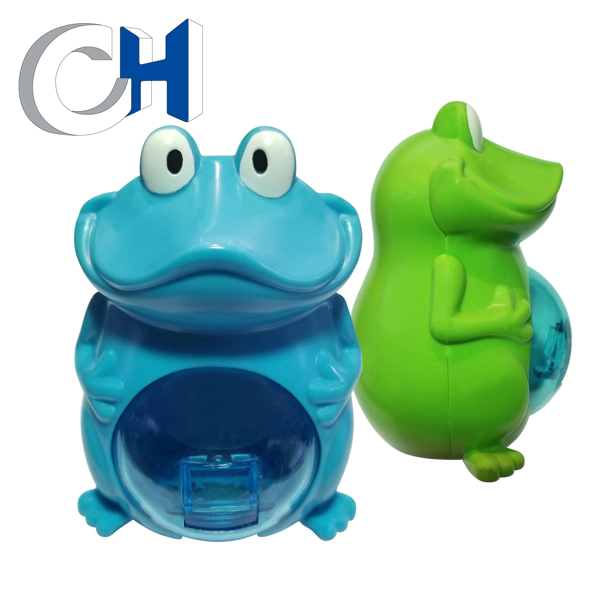 High Quality Funny Colored Plastic animal frog candy toy
