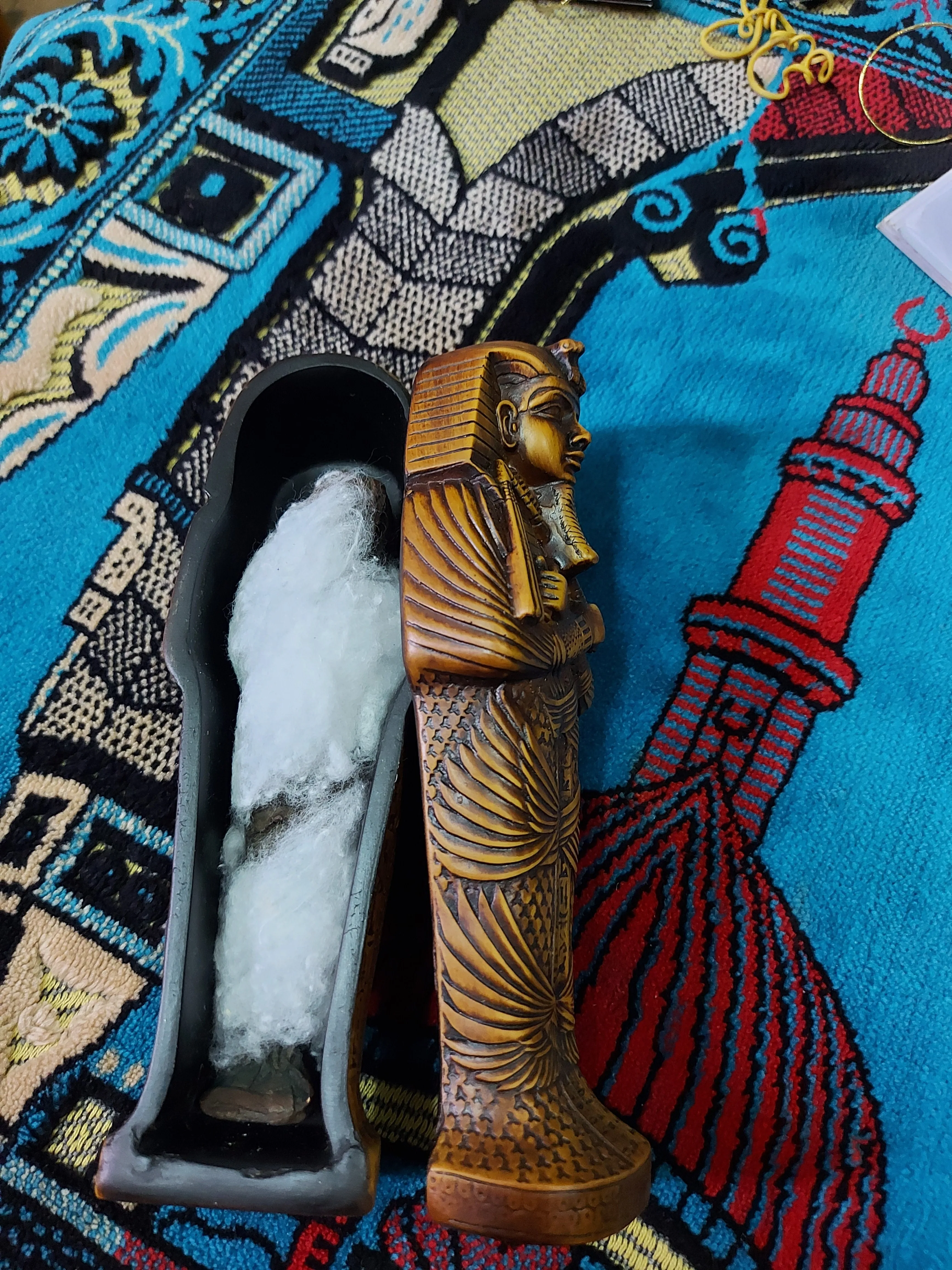 Polyester Statues Ancient Egyptian Pharaonic Coffin  For  Wall Decoration