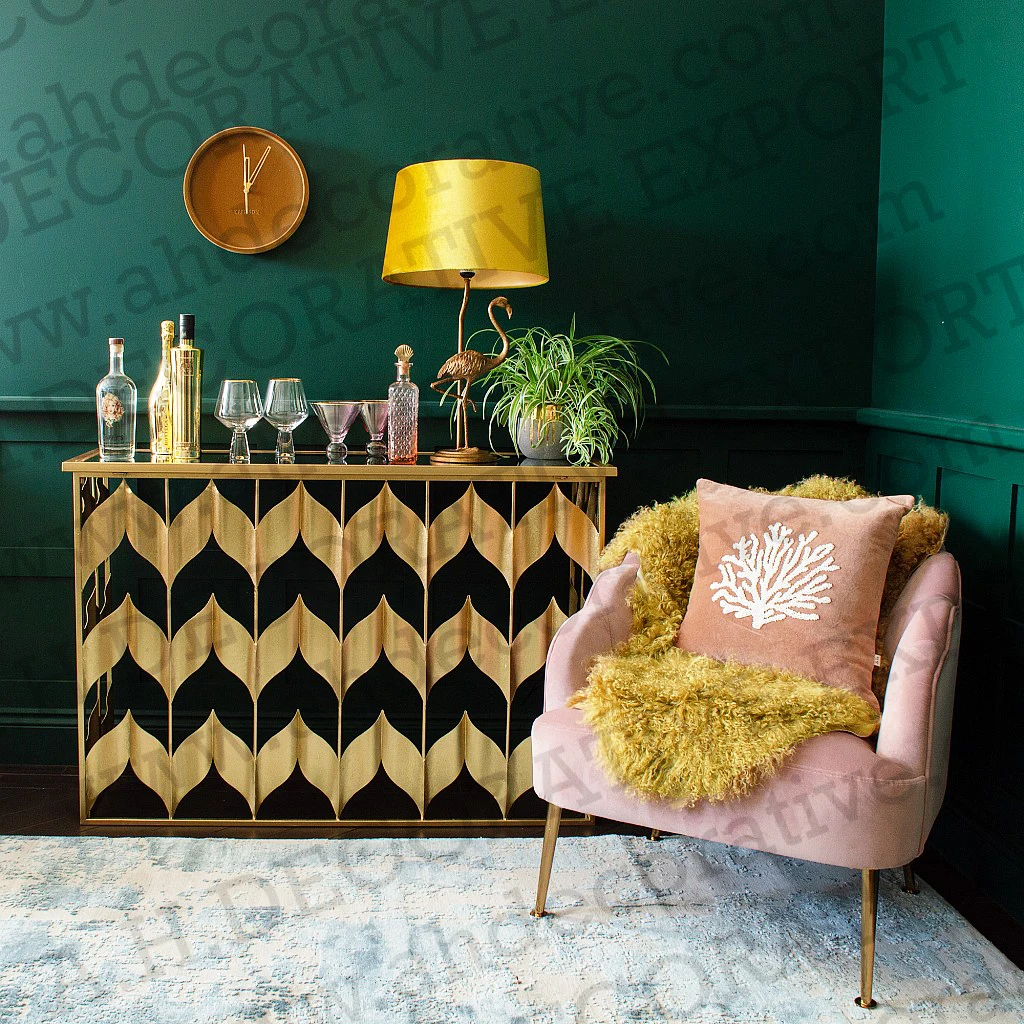  Современный настенный стол-консоль для гостиной металлический Galaxy золотого цвета в металлическом верхнем зеркале высококачественный боковой стол