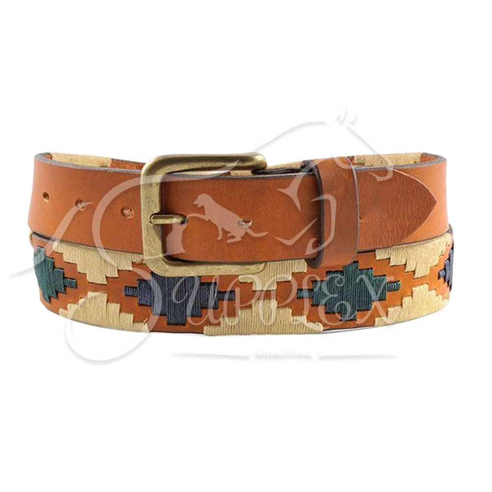 
 Ремень поло ручной работы в западном стиле унисекс, кожаные ремни, Аргентина  