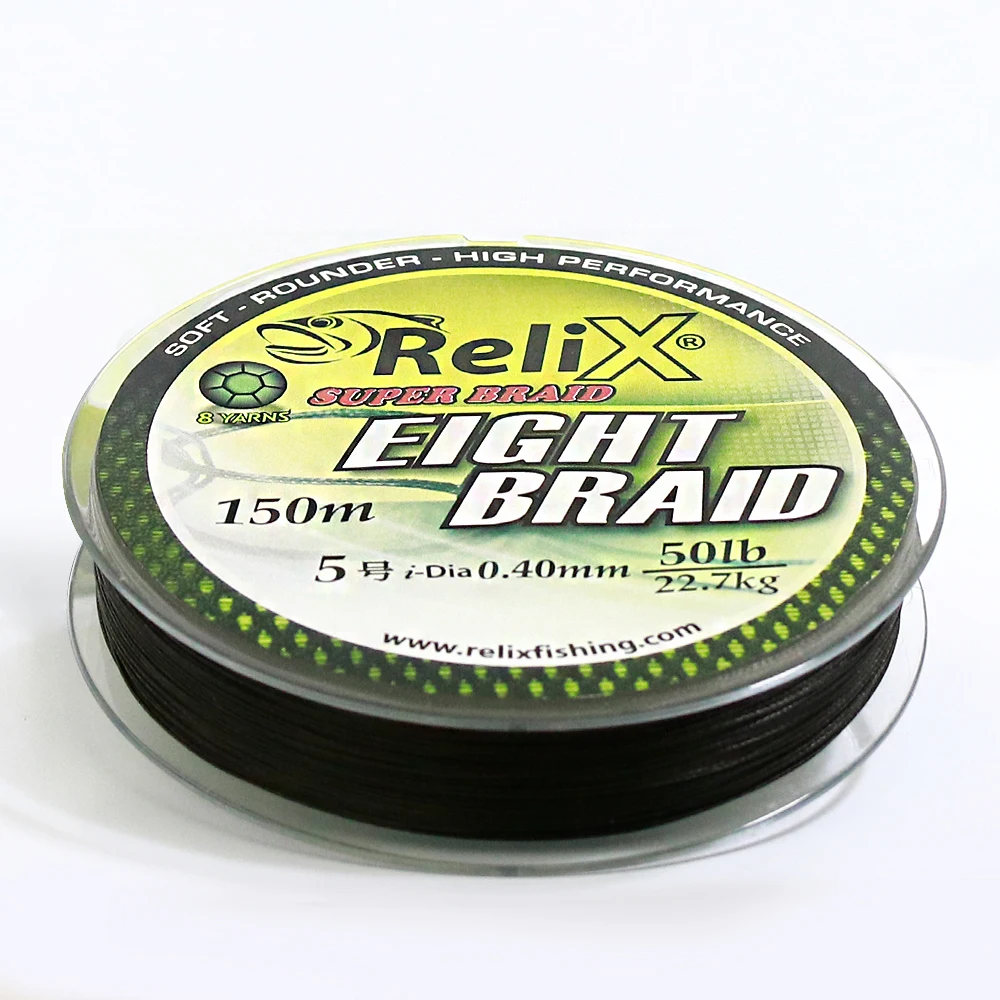 
FISHING BRAIDED LINE EIGHT BRAID RELIX PE LINE 150M 8BRAID 150M 6lb - 100lb 