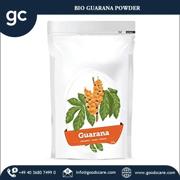 Bulk Quantity Manufacturer of Custom Label Top Quality Organic Bio Guarana Powder 125g Made in Germany