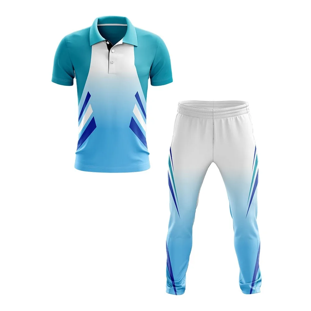 
2021 New Sublimation Cricket Jersey Pattern Man Team Cricket Uniform 