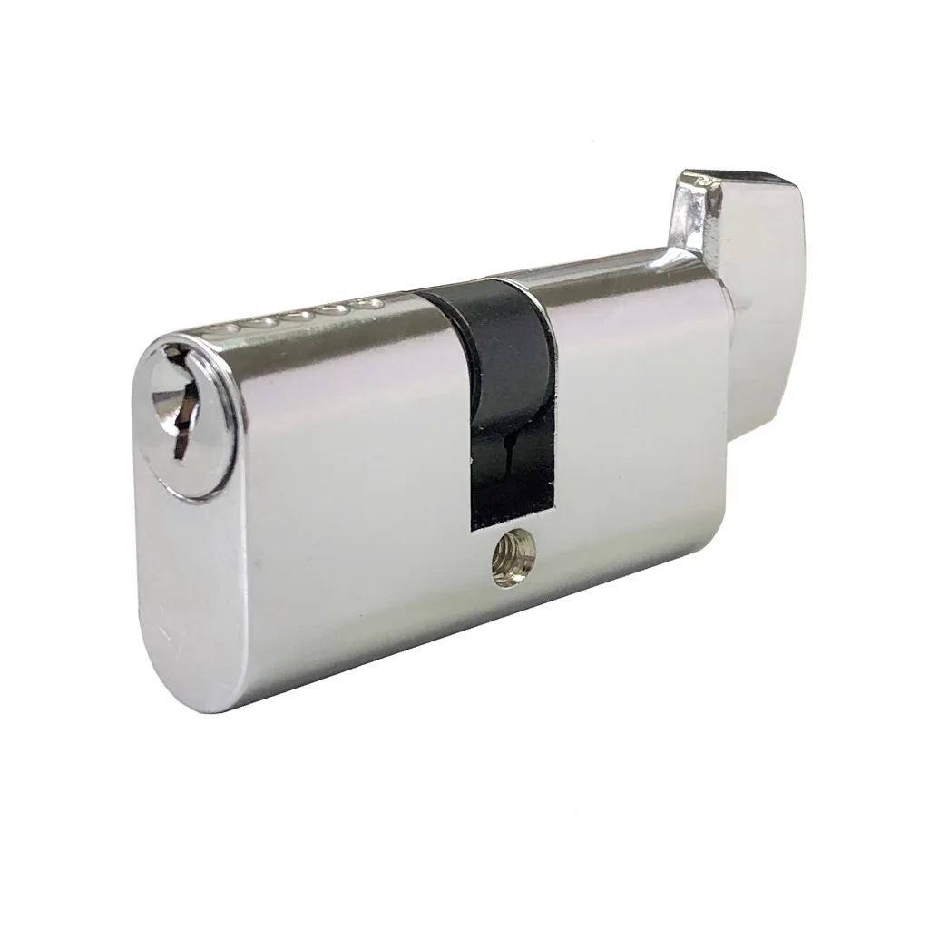 Euro Style Solid Brass Mortise Door Lock Oval Cylinder with Thumbturn