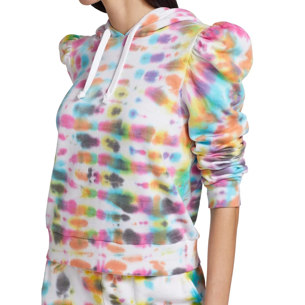 Women Tie Dye Sports Wear Long Sleeve Hoodie