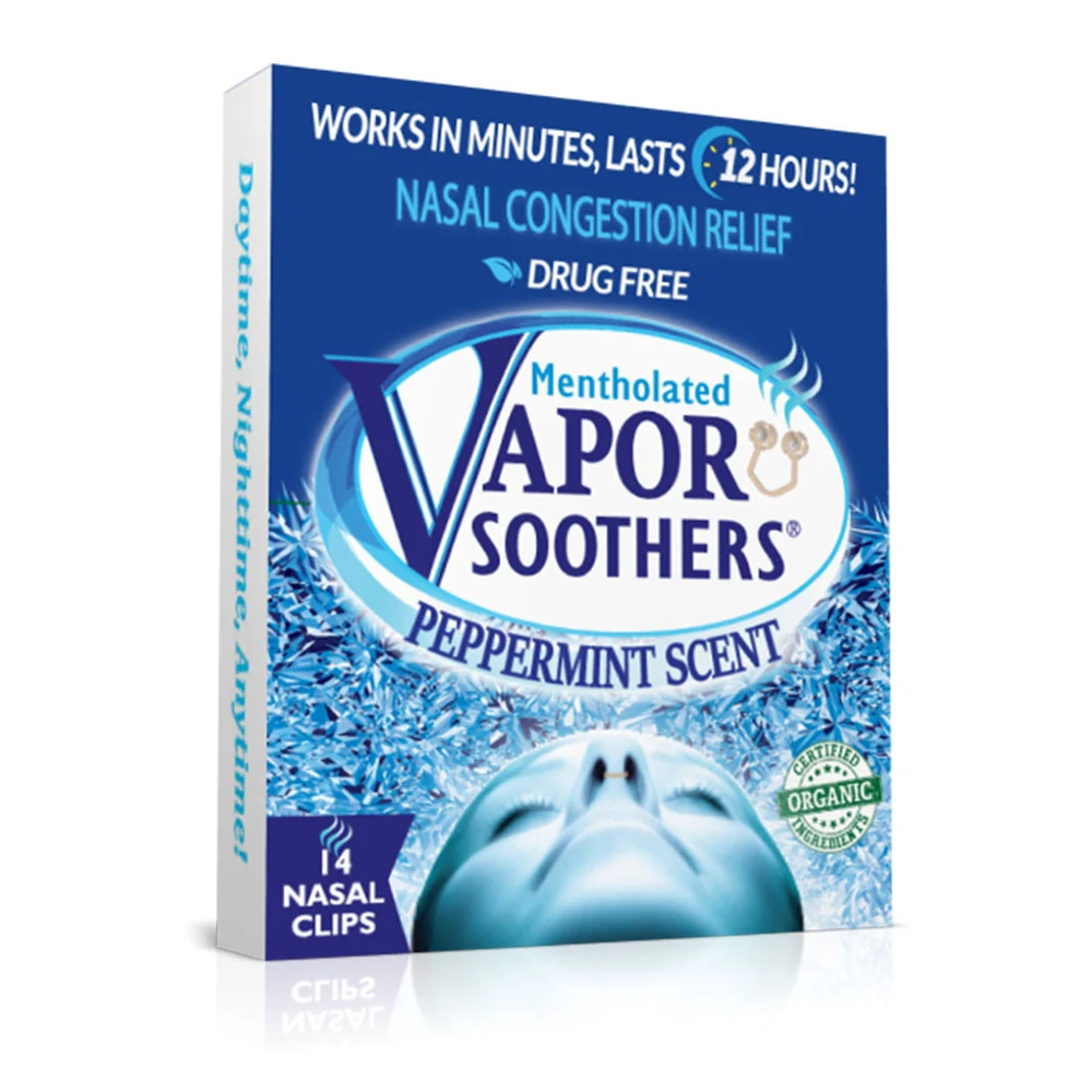 Vapor Soothers USA Based Peppermint Scent 14ct Nasal Dilator Premium Quality