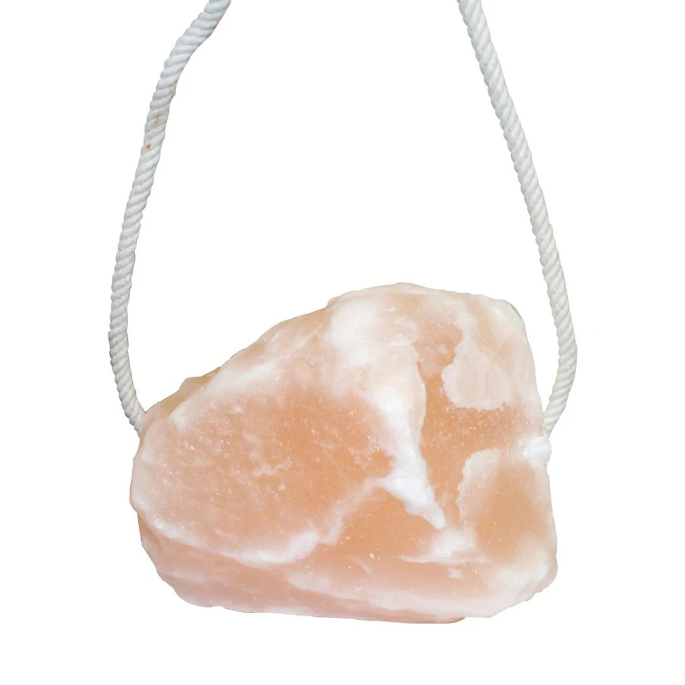 Best Price Himalayan Rich in Minerals Certified Natural Organic Crystal Dark Pink Salt Rock Salt Round Shape With Rope