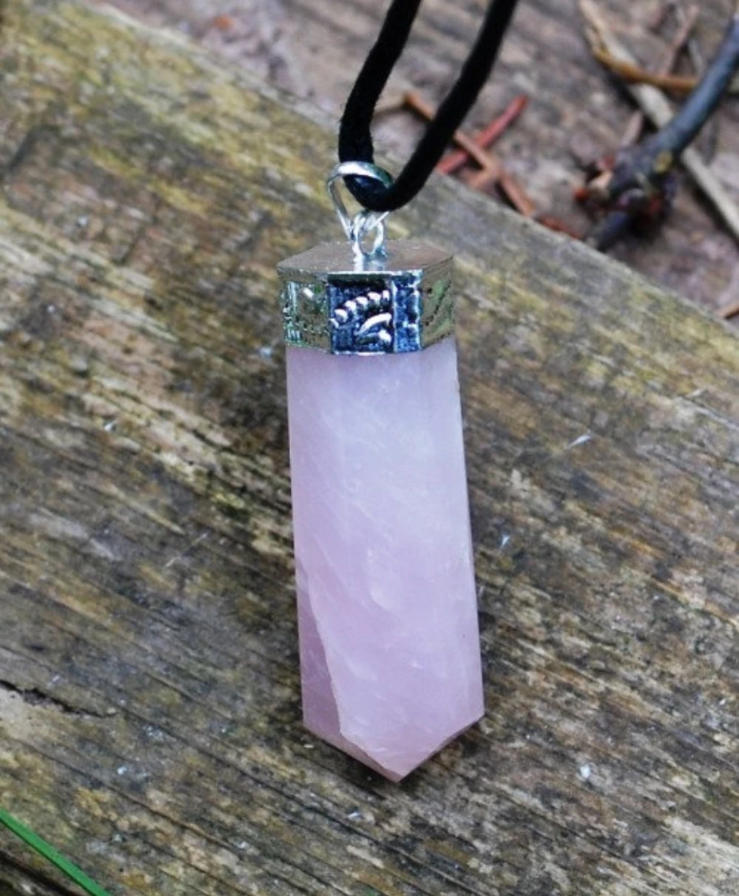  Натуральная Высококачественная подвеска-карандаш из розового кварца Очаровательная подвеска с новым месяцем оптовый магазин подвесок браслеты Mala