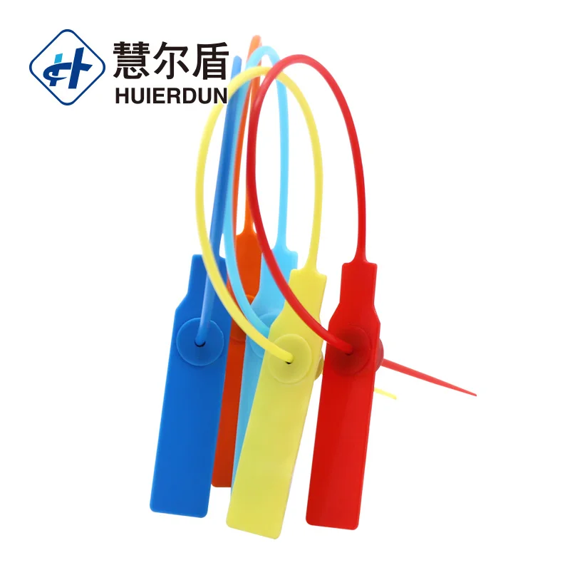 HED-PS106 с пластиковой пломбой для одежды этикеткой Одноразовые Пластиковые пломбы защитой от подделок