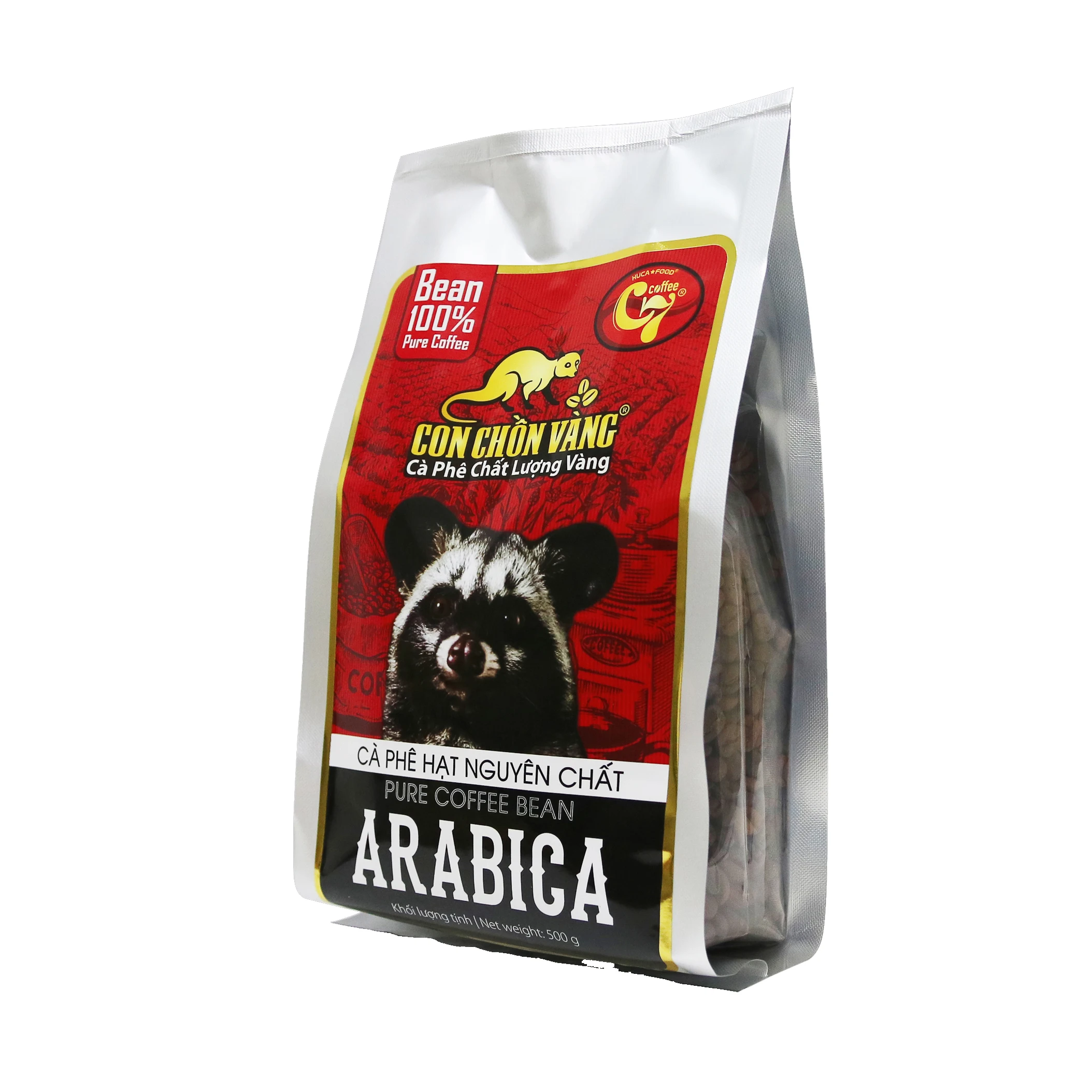 Высококачественные кофейные зерна Арабика 500 г среднее жареное жирный вкус оригинальные вьетнамские OEM