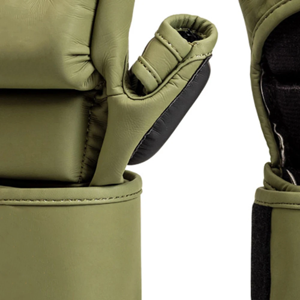 New Martial Arts Leather Boxing  MMA Gloves For Training / Muay Thai MMA Kick Boxing Gloves With Customized logo