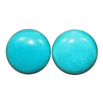 Blue Quartz Rose Cut Cabochon Blue Glass Faceted Round Cabochon losse gemstone at best prices in india