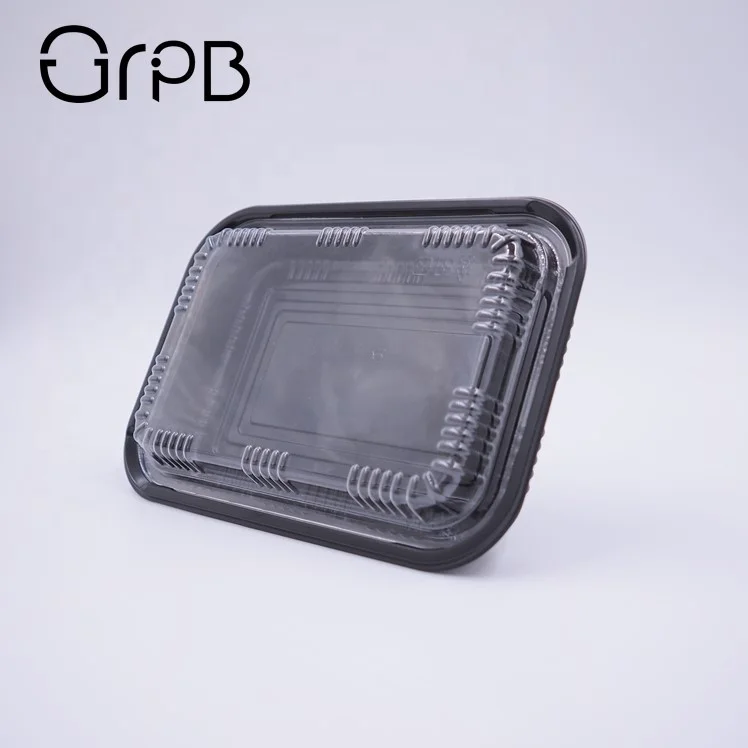 
Stocked rectangular plastic lunch boxes with lids 
