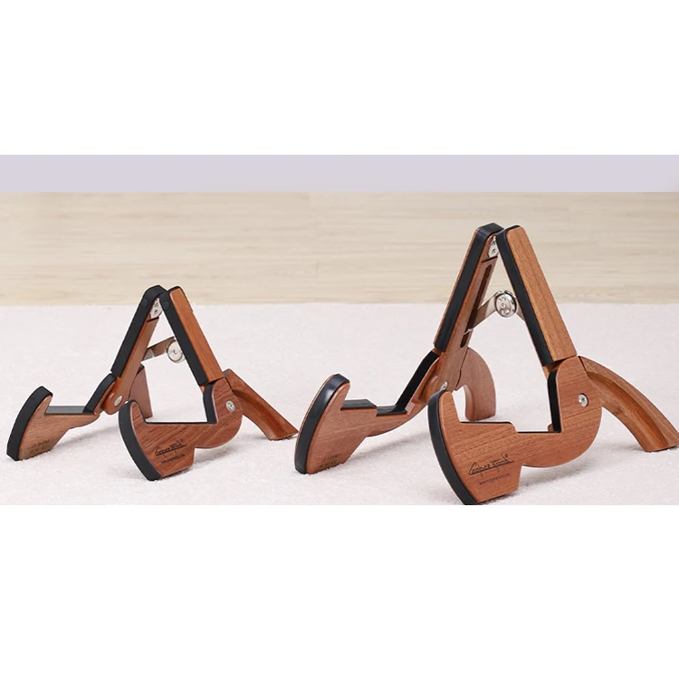 Upright Portable Ukulele Violin Holder Wooden Guitar Stand For Home Use