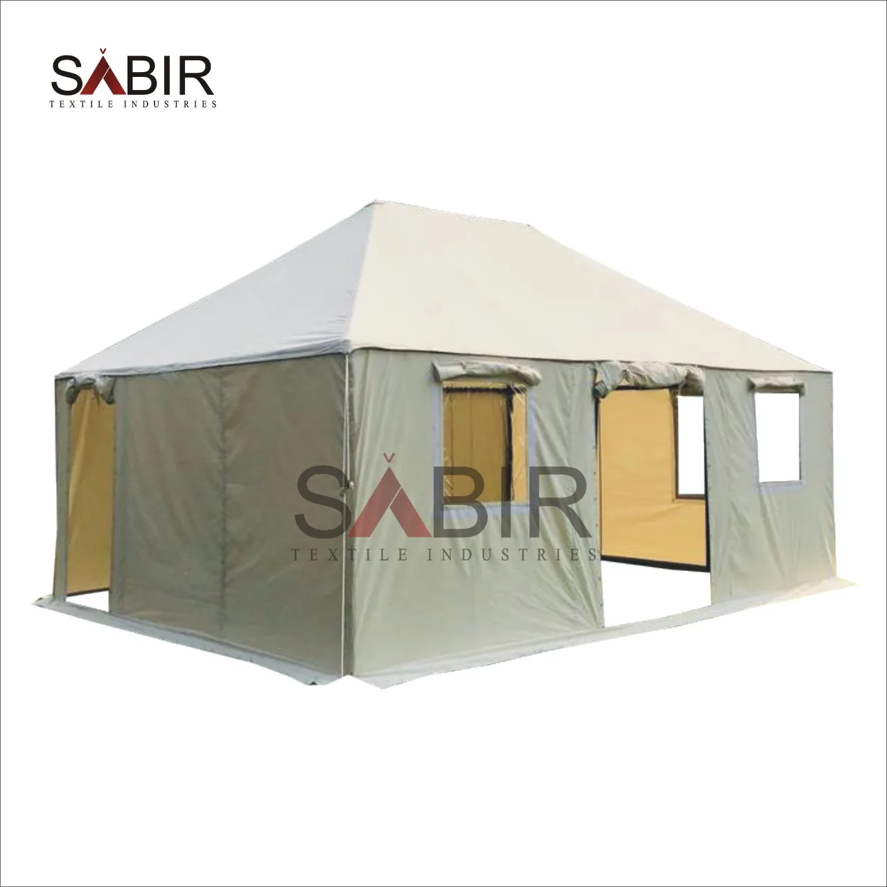 Custom Made Medieval Canvas Outdoor Camping Wall Tent White Canvas Waterproof Luxury Winter Tent Mess Tent