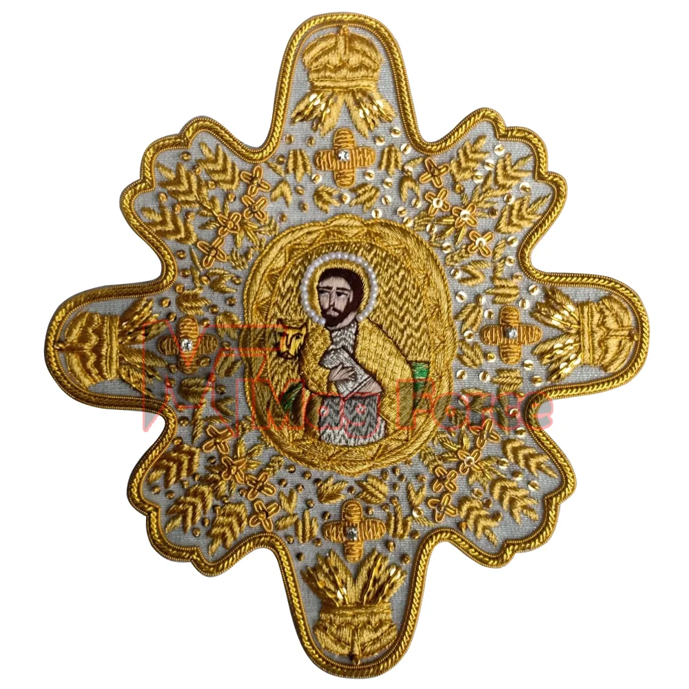 
Handmade High Quality Embroidered Cross / Priest Christian Holy Cross 