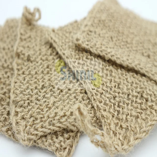 Natural Sisal Net Scrubber to make 100% hand made knitting no use glue coconut shell available